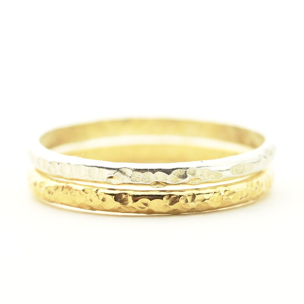 Sparkle Hammered 1.6mm Ring