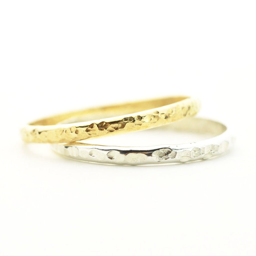 Sparkle Hammered 1.6mm Ring