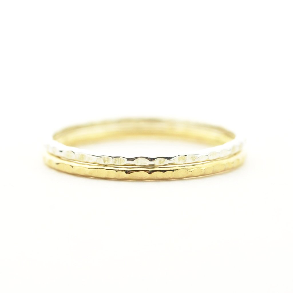 Thin Hammered Ring