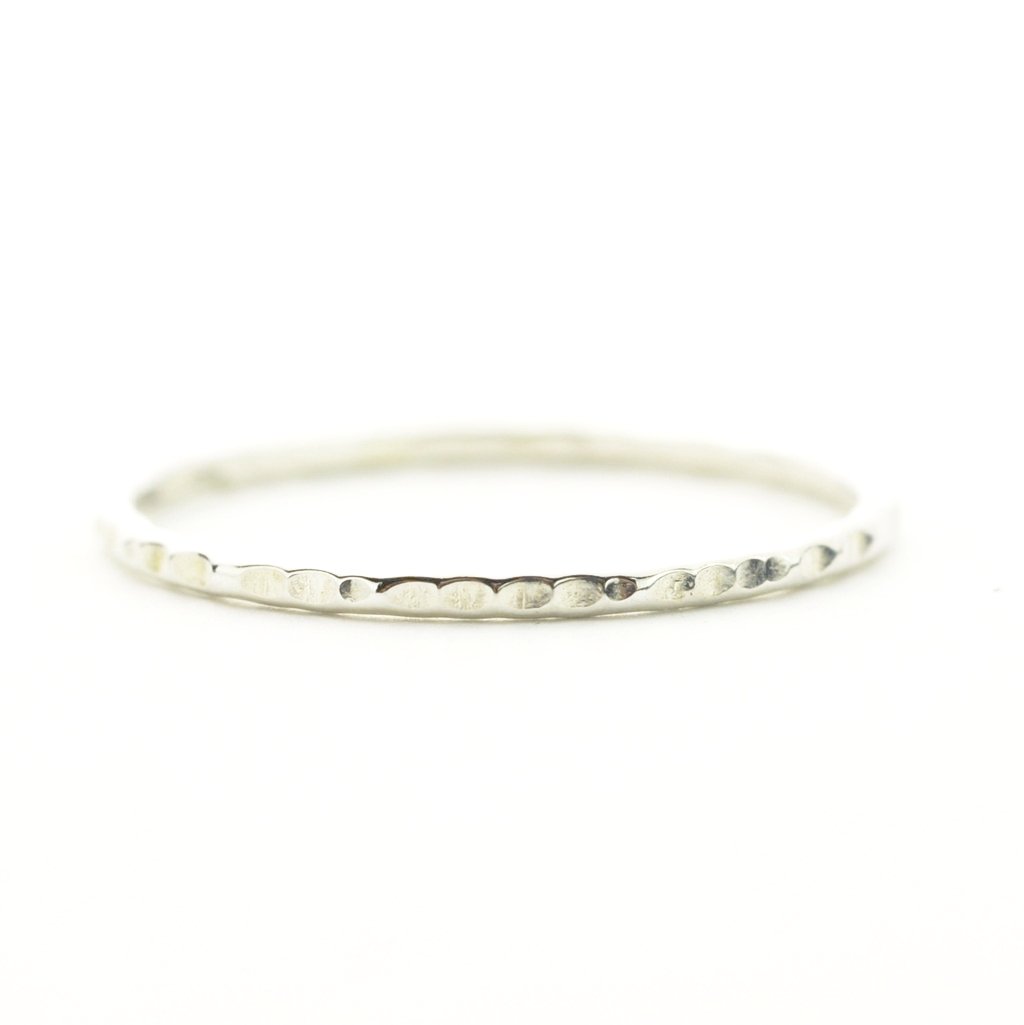 Thin Hammered Ring