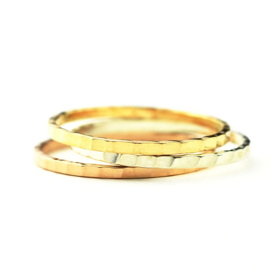 Dainty Hammered Ring