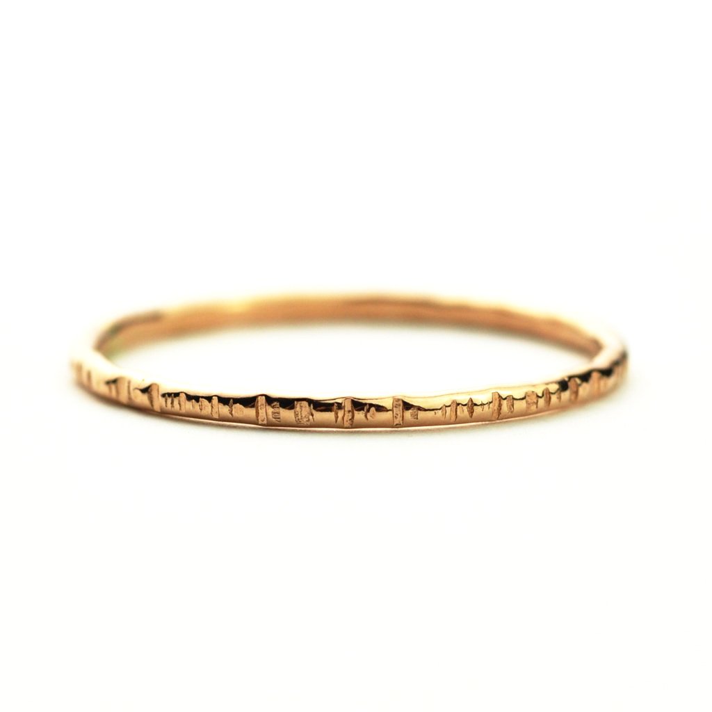 Thin Textured Ring