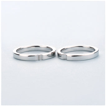 Couple Heart Ring Set