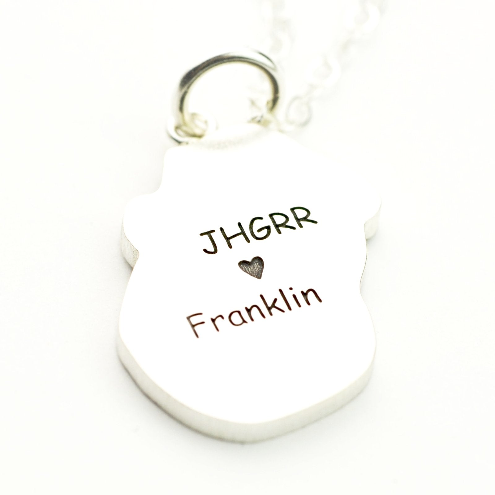 Personalized Sterling Silver Pet Necklace