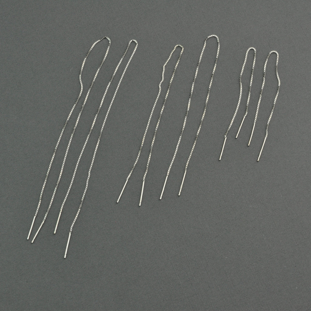 Minimalist threaders earring in Sterling Silver