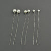 White Pearl threaders earring in Sterling Silver