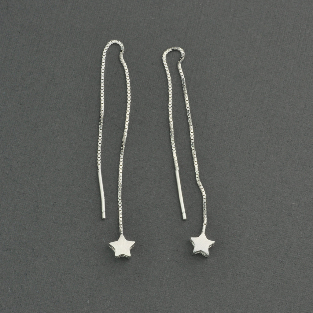 Star threader earring