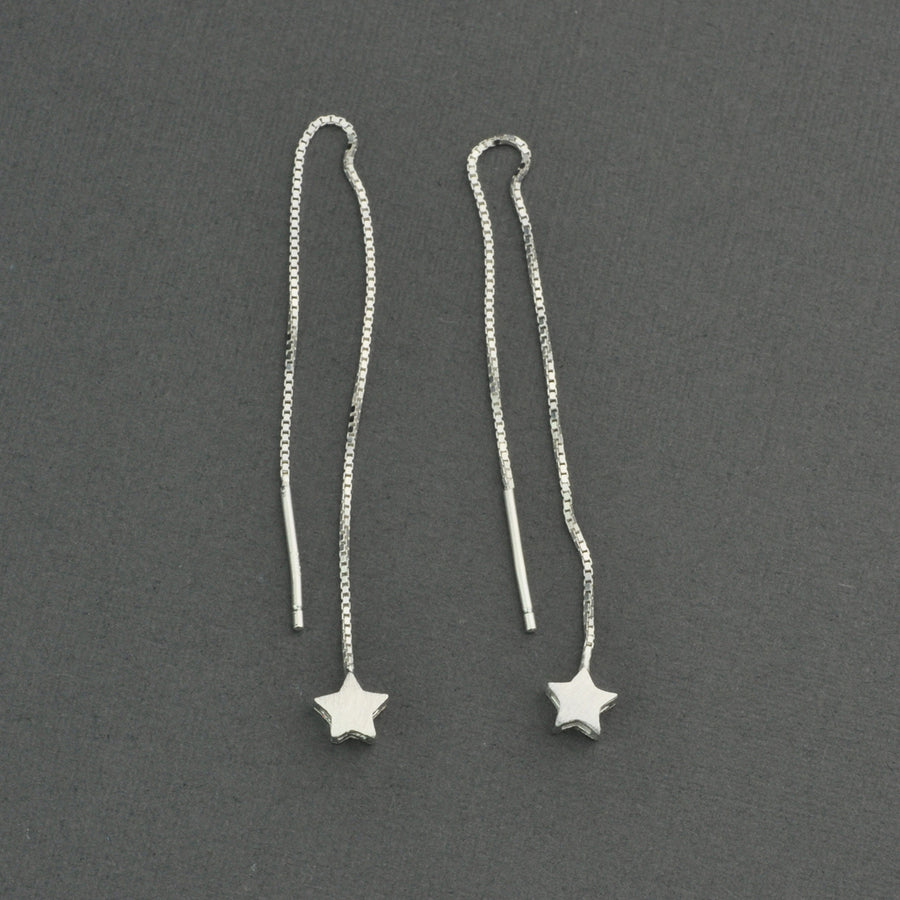 Star threader earring