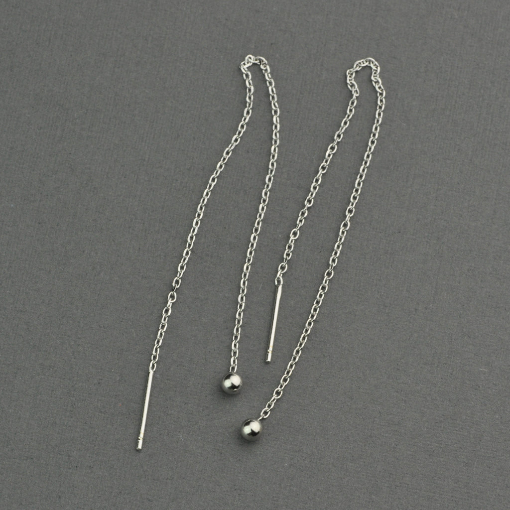 Bead threader earring