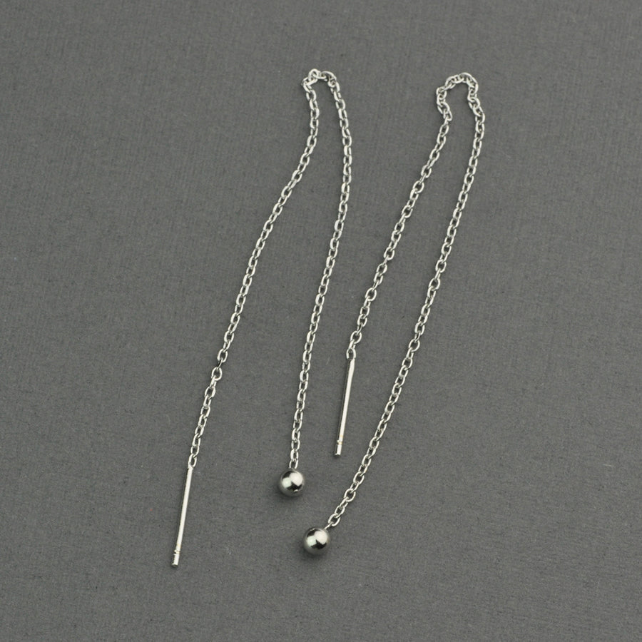 Bead threader earring