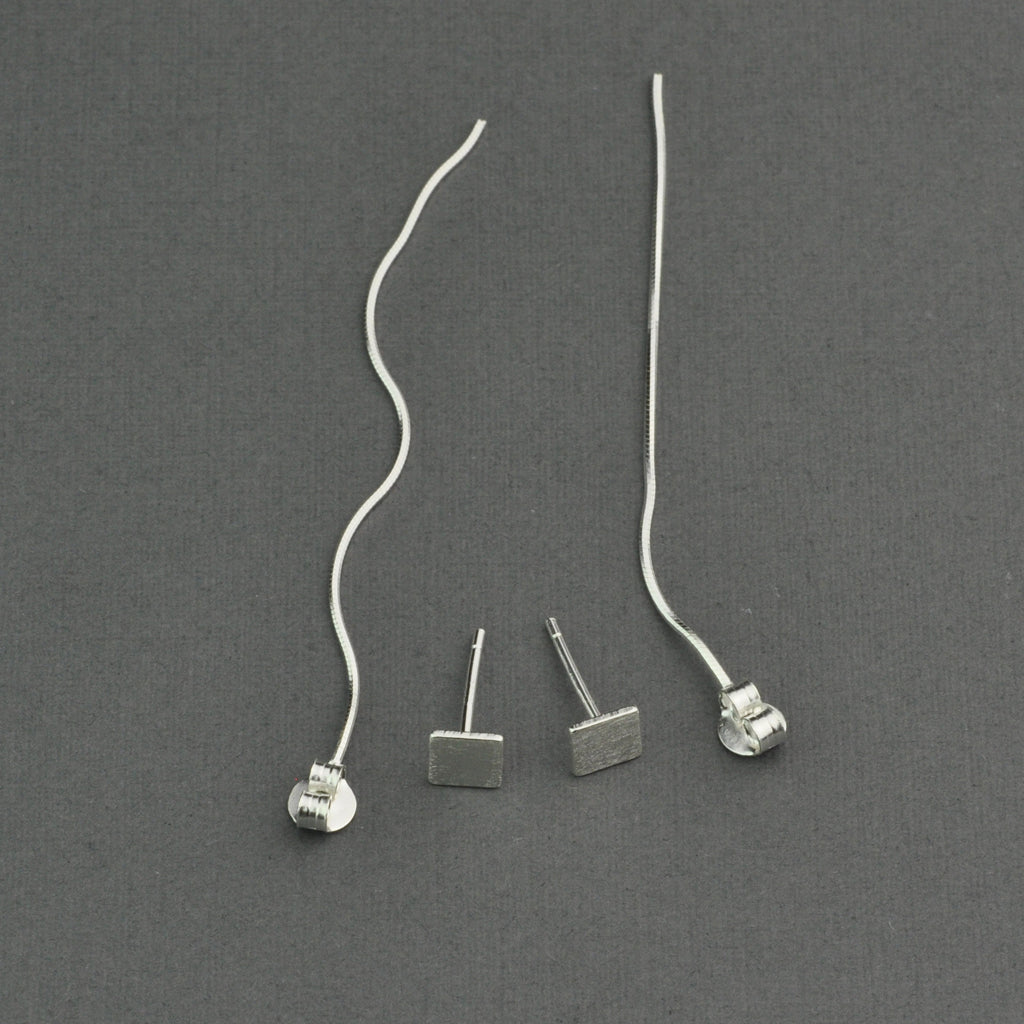 Square chain earring