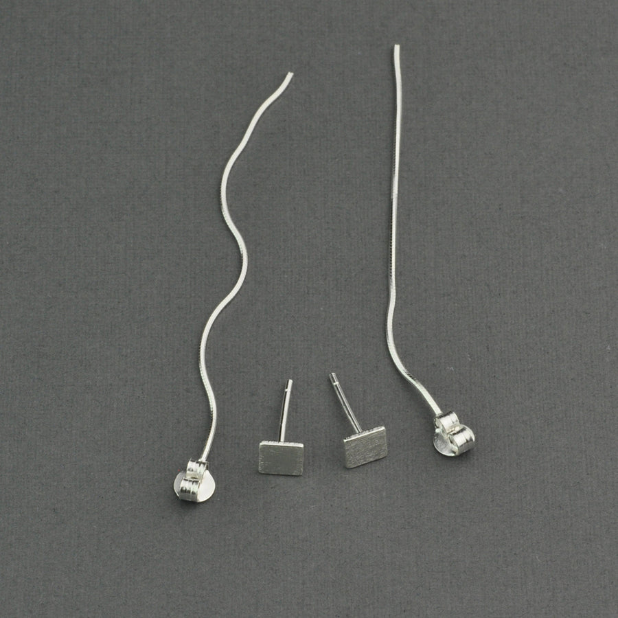 Square chain earring