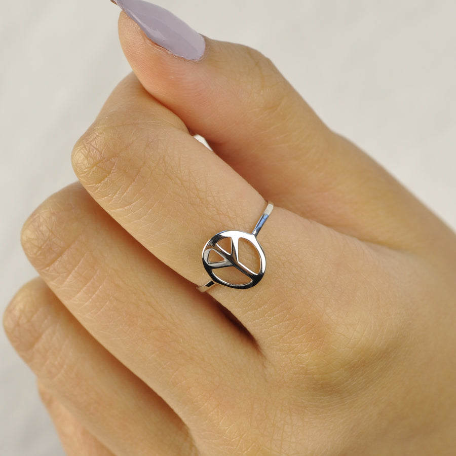 Peace Sign Ring