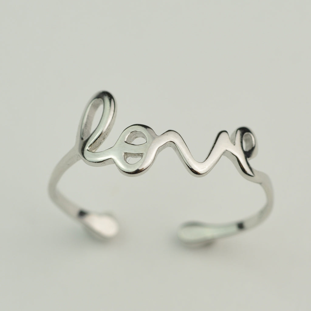Buy Vintage Sterling Silver Love Ring Size 7 Online in India - Etsy
