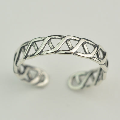 Sterling silver weave ring