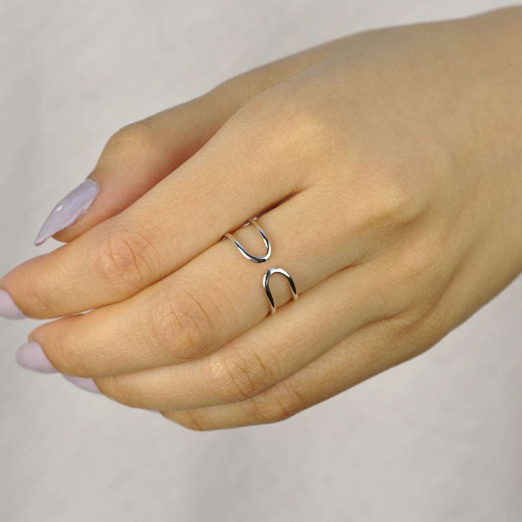 Minimalist 2 lines ring