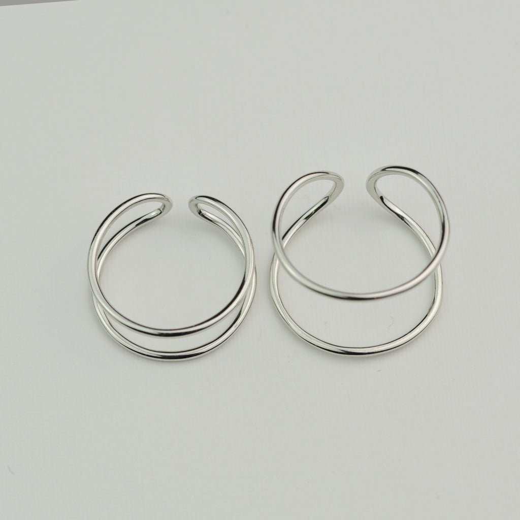 Minimalist 2 lines ring