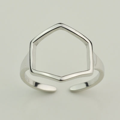 Geometrical hexagon ring