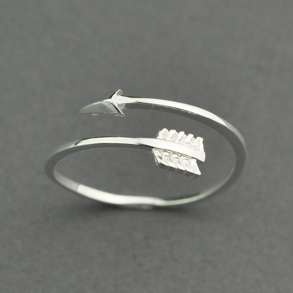 Simplistic love arrow ring