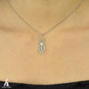 (2 Pendants) Personalized Sterling Silver Pet Necklace